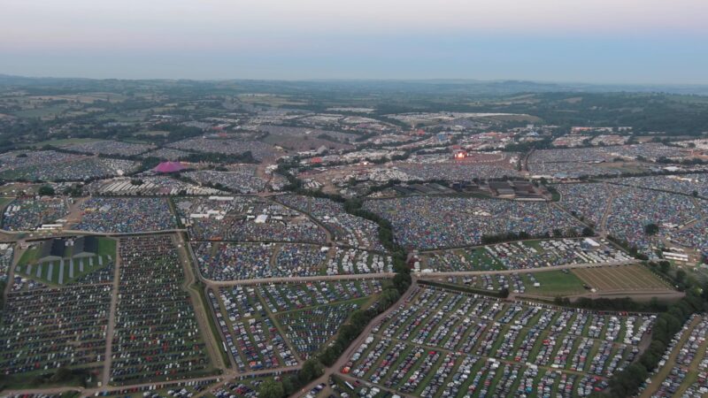 Glastonbury festival infrastructure